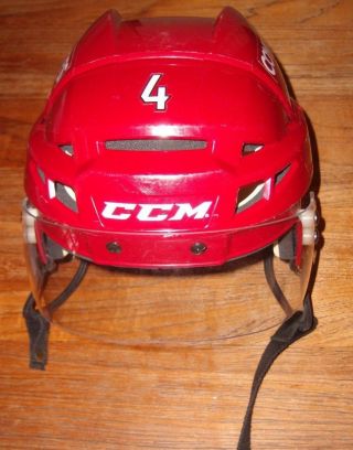 ARIZONA COYOTES Niklas Hjalmarsson game - worn CCM helmet Hockey For Everyone 2018 2