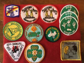 12 - Vintage Girl Scout Event/fun Patches - See Photos