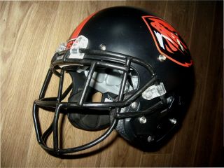 2018 Oregon State Beavers Game Black Football Helmet - 14