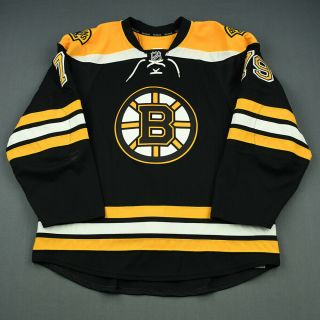 2014 - 15 David Warsofsky Boston Bruins Game Worn Reebok Hockey Jersey Nhl