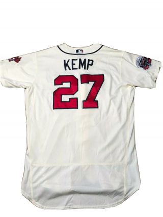 2017 Matt Kemp Atlanta Braves Game / Worn Jersey Mlb Auth - 2 - 5,  1 Rbi