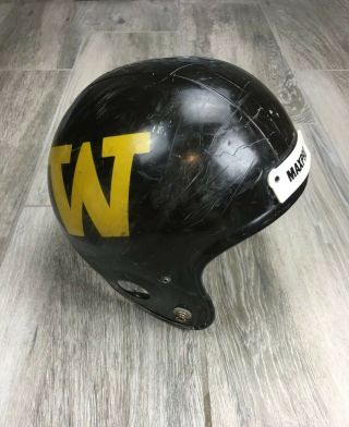 Vintage College Maxpro Clear Shell Football Helmet Collegiate Washington Huskies