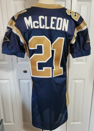 Los Angeles Rams Dexter Mccleon 2000 Game Issued Puma Jersey W/coa