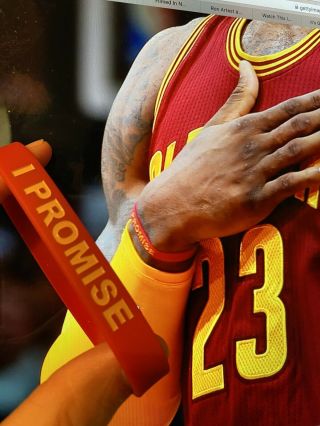 Lebron James Game Worn Cavaliers Bracelet Wristband 1/20/2016 @ Nets Nba