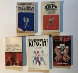 Vintage Karate - Kung Fu Paperbacks.  Martial Art Self Defense
