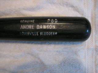 Andre Dawson Signed & Game Louisville Slugger Bat Chicago Cubs Mears Authen