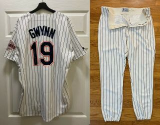Tony Gwynn 19 Signed 1998 Game Padres Jersey Uniform Pants Bas Psa/dna Loa