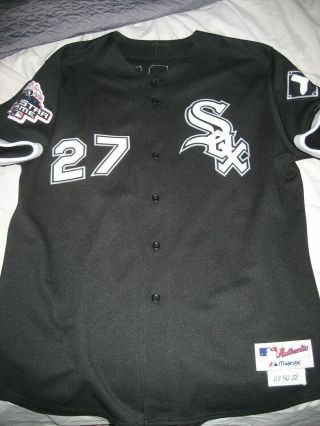 Game Worn/used Chicago White Sox Signed Carl Everett Jersey Black