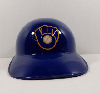 Milwaukee Brewers Game Royal Navy Ball Glove Catching Skull Helmet 437