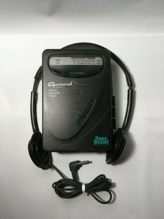 Vintage Garrard Model 7 Pocket Am/fm Stereo Cassette Player.  A
