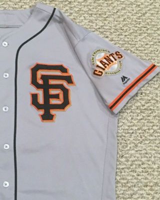 SUAREZ size 46 58 2018 SAN FRANCISCO GIANTS GAME jersey road gray ALT MLB 3