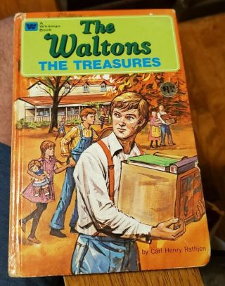 Vtg The Waltons Hc Book The Treasures Whitman 1975 Lorimar Tv Show Carl Rathjen