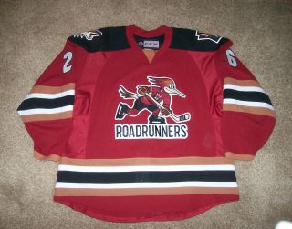 Tucson Roadrunners Game Worn Hockey Jersey - Jeremy Morin - Ahl - Coyotes