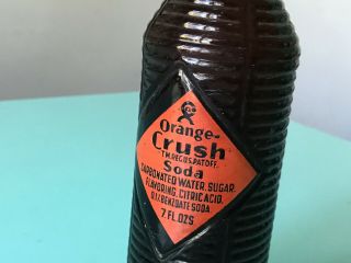 Vintage Orange Crush Soda Bottle Great Shape No Cracks Or Chips.