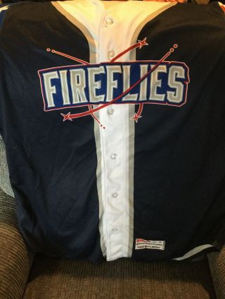 Columbia Fireflies (ny Mets) Game Issued July 4th Jersey Number 33 2017 Season