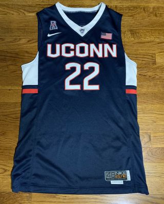 Uconn Huskies Terry Larrier Game Issued/worn Jersey Size 48 2015 - 2016