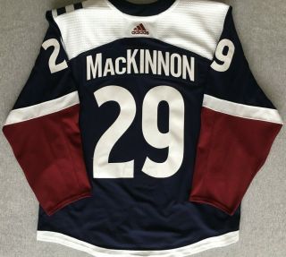 Nathan Mackinnon Colorado Avalanche 2018 - 19 Game - Worn Alternate Third Jersey