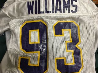 2004 Kevin Williams Signed Game Worn Minnesota Vikings Practice Jerseys Psa