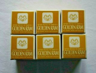 6 Vintage Golden Ram Golf Balls Individually Boxed