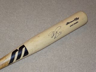Mike Piazza Mizuno Game Signed Bat York Mets Dodgers Hof