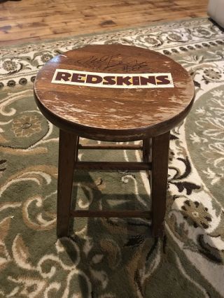 Game Worn Washington Redskins Locker Room Stool Jersey 83 Team Tagging