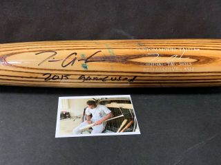 Tim Anderson Chicago White Sox Signed 2015 Game Cracked Bat 1