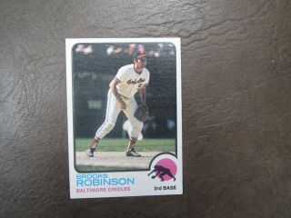 1973 Topps Brooks Robinson Baseball Card Orioles 90 Vintage