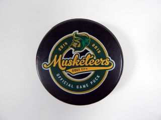 2014 - 15 Sioux City Musketeers Game Hockey Puck Ushl