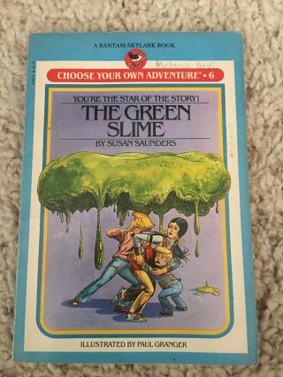 Vintage Choose Your Own Adventure 6 The Green Slime 1982 Susan Saunders