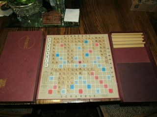 Vintage Boardgame 1976 Selchow & Righter Scrabble Crossword Game Complete