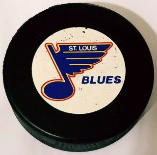 St.  Louis Blues Vintage Ziegler General Tire C40 Slug Nhl Official Game Puck