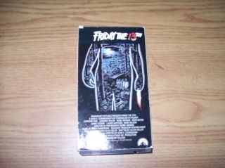 Vintage Vhs Tape Friday The 13th