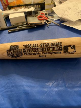 1996 Philadelphia Phillies All Star Game Bat 34 " Rawlings