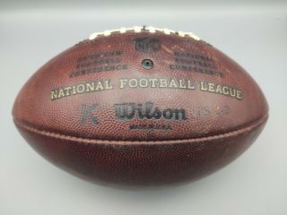 Wilson Nfl " The Duke " Official Kicker Game Day Post/pre - Season Week 2 Ball 2
