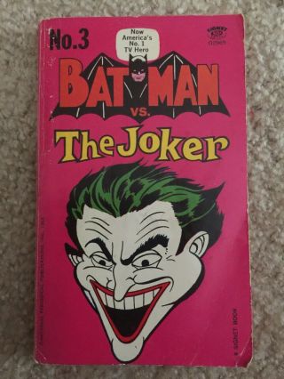 Vintage 1966 Batman Vs The Joker No.  3 Pb Signet Book Comic Novel 1st Printing