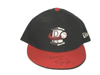 Trey Harris Game Worn Signed Rome Braves Home Era 59fifty Hat Cap