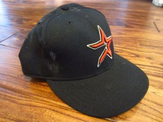 Greg Zaun 2002 Houston Astros Game Worn Hat Cap 2 Blue Jays Orioles Royals