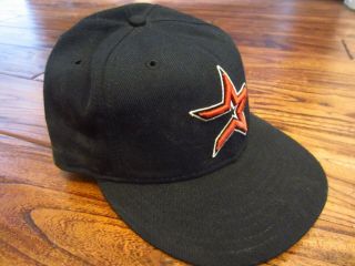 Orlando Merced 2001 - 2003 Houston Astros Game Worn Hat Cap Cubs Pirates 16