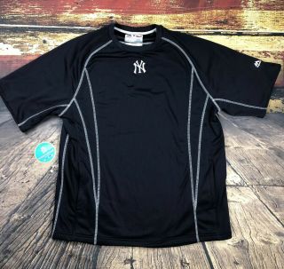 York Yankees Baseball Team Issued Game Worn Coach Warmup Jersey Shirt Mens L