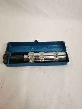 3/8 " Hand Impact Driver Vintage Tool In Metal Case