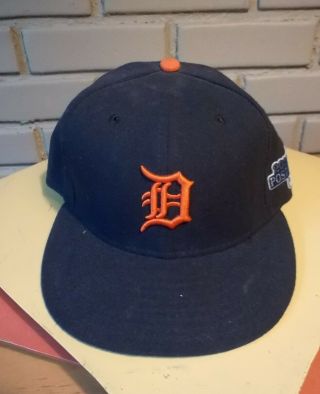 Detroit Tiger Drew Smyly Game Mlb Authenticated Alds Playoff 2013 Cap Hat