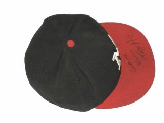 TREY HARRIS GAME WORN SIGNED MISSISSIPPI BRAVES ERA 59FIFTY HAT CAP 3