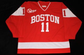 Bu Boston Terriers Aucion Sabo Alumni Game Worn/used Hockey Jersey