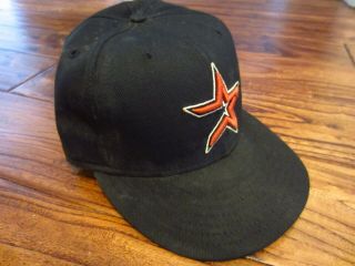 Geoff Blum 2002 Houston Astros Game Worn Hat Cap 27 Expos Padres