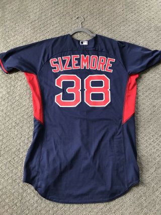 Grady Sizemore Boston Red Sox Game Worn Jersey Size 46 Road Blue