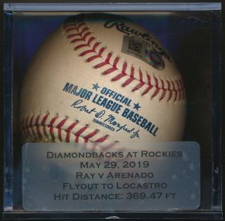 Robbie Ray Vs Nolan Arenado Game Baseball Hit Flyout To Locastro 5/29/2019