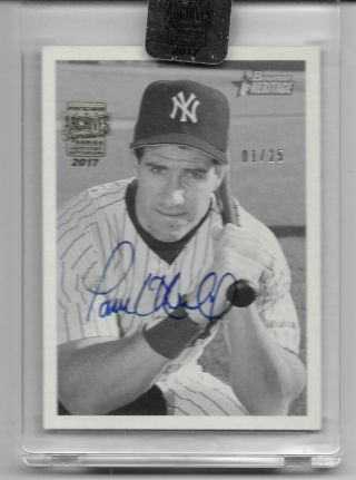 2017 Topps Archives Signature Series Paul O 