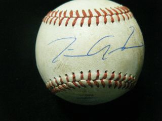 Tim Anderson Autographed Game Arizona Fall League Baseball