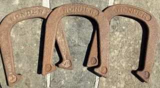 Vintage Three Horseshoes - " Wonder " - Double Ringer - 21/2 Lbs - Very Old
