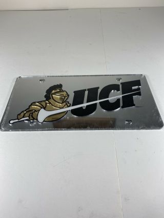 Ucf Knights Chrome License Plate University Of Central Florida [a2]